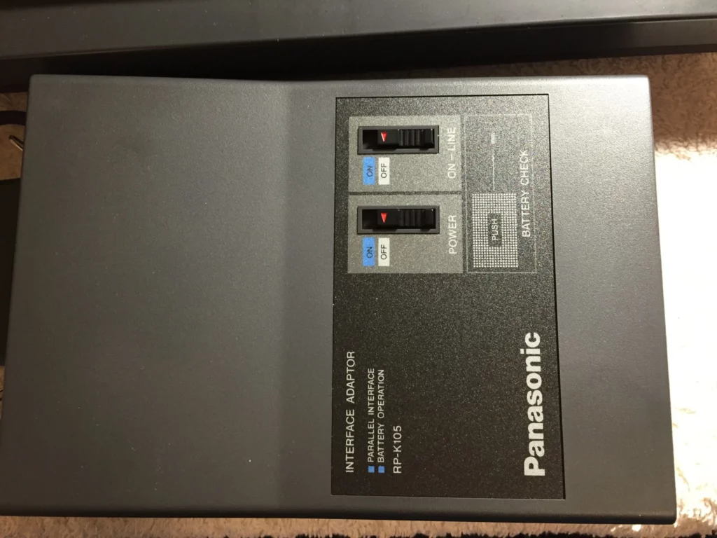 Panasonic RP-K105 Interface