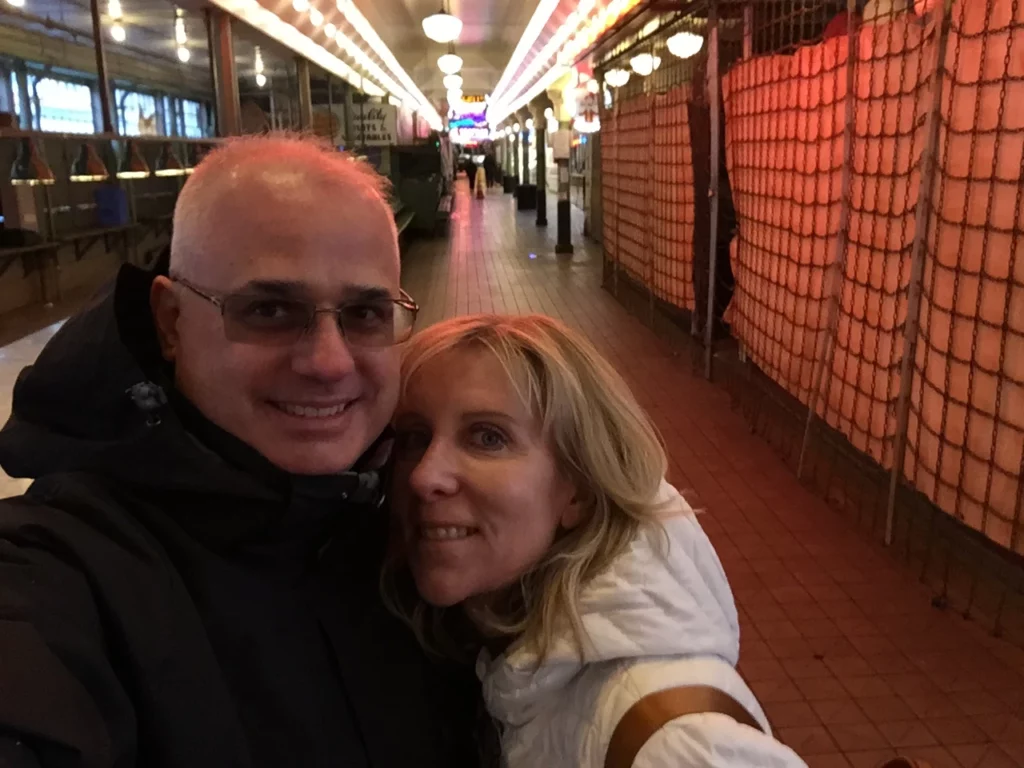 Sheryl and me at Pike Market Seattle WA