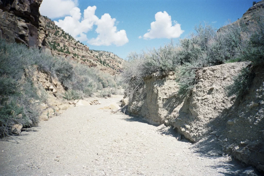 Dry Riverbed in Nine Mile Canyon Utah