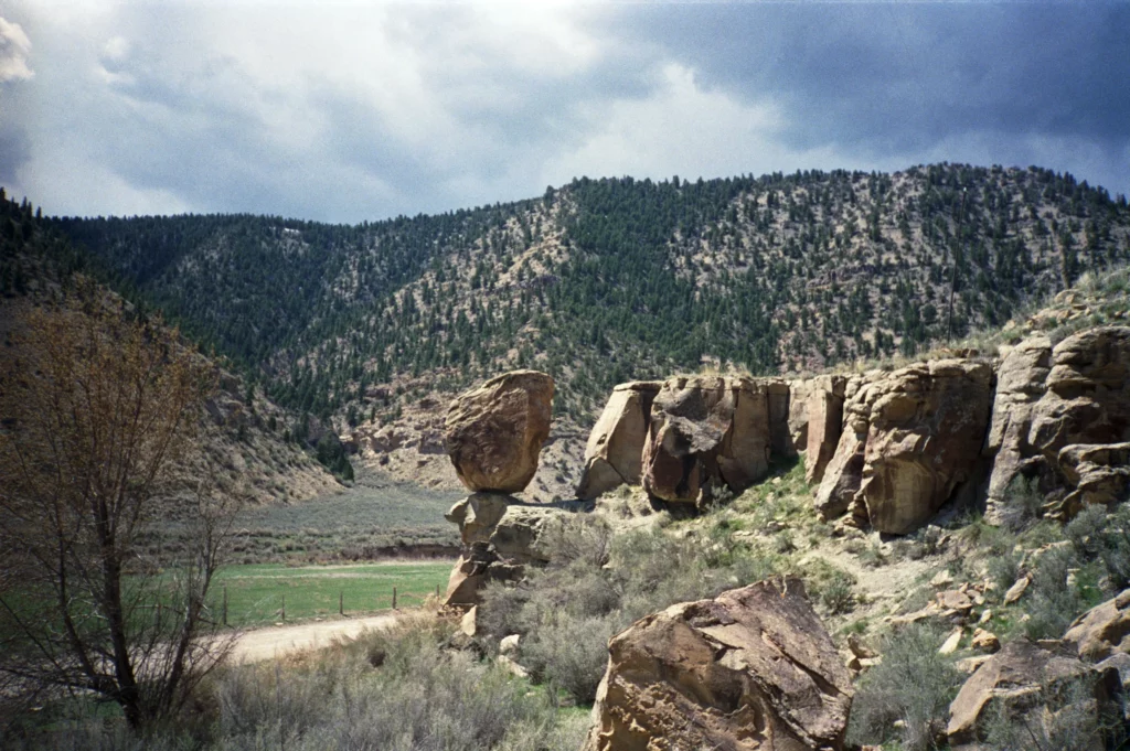 Balance Rock in Nine Mile Canyon Utah