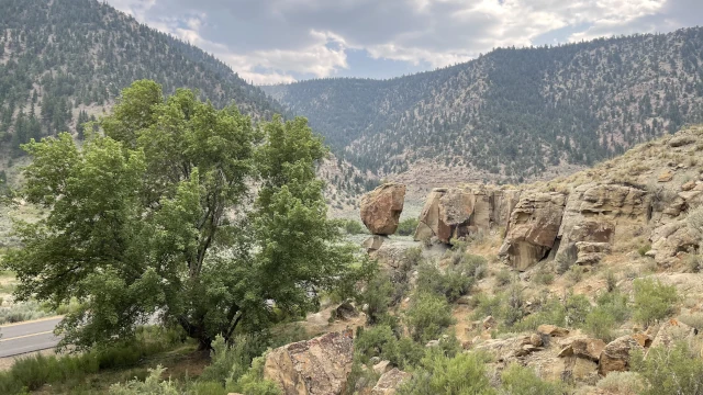 2024 Photo of Balance Rock in Nine Mile Canyon, Utah